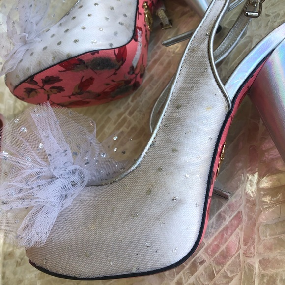 Betsey Johnson Tulle “Clover” Heels - Picture 8 of 10